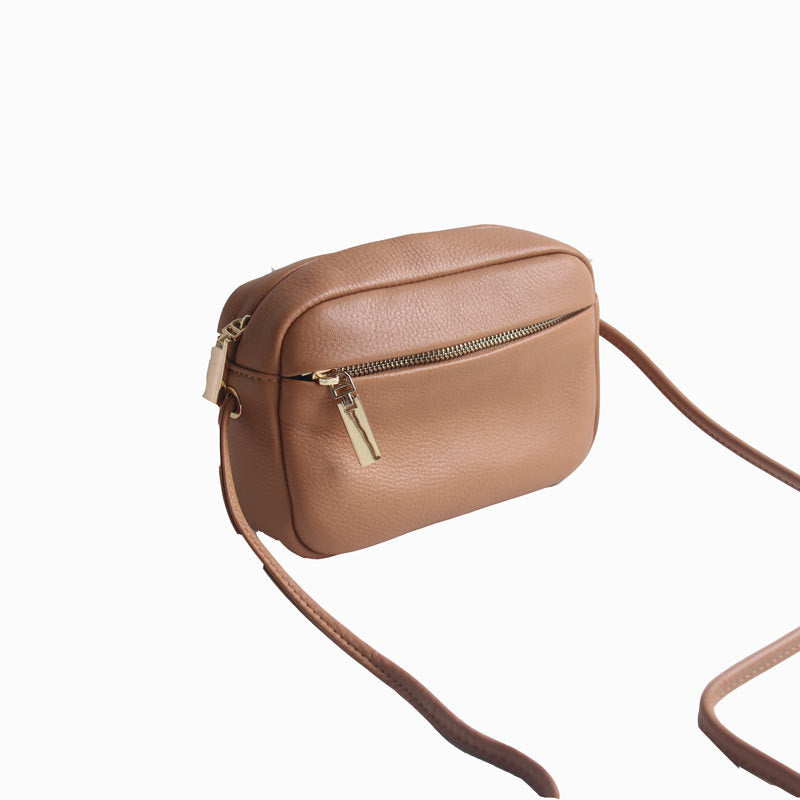 Packet Litchi Pattern First Layer Female Shoulder Bags