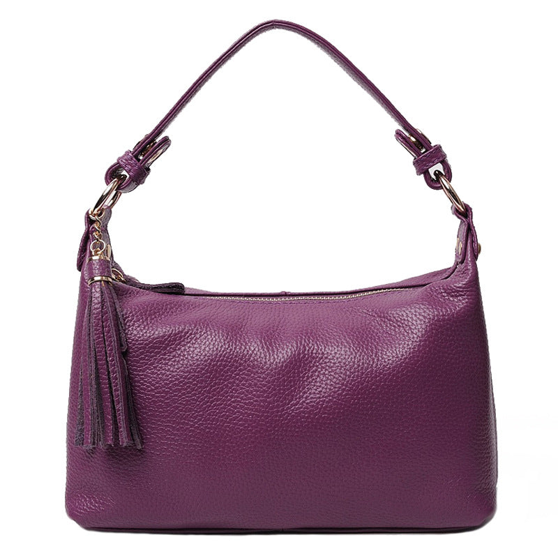 Women's Korean Style Retro Fashion Portable Top Layer Handbags