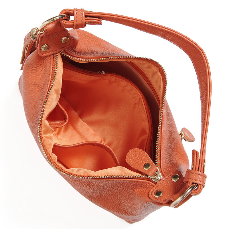 Women's Korean Style Retro Fashion Portable Top Layer Handbags