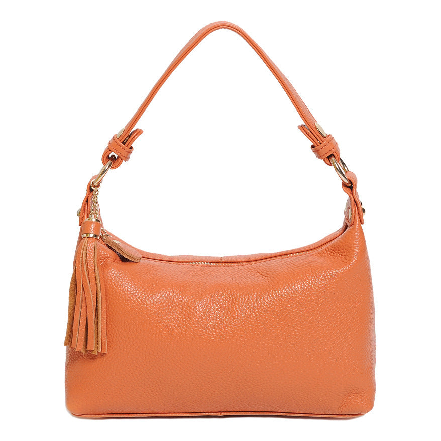 Women's Korean Style Retro Fashion Portable Top Layer Handbags