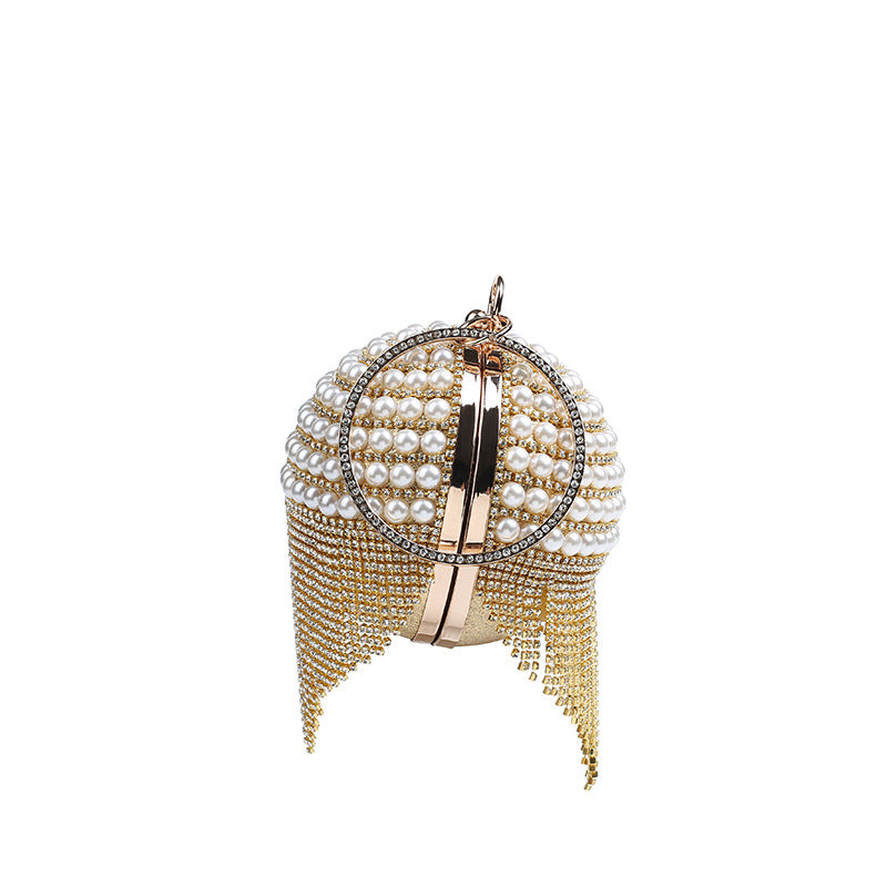 Women's Fashion Pearl Gold Sier Ball Dinner Evening Bags