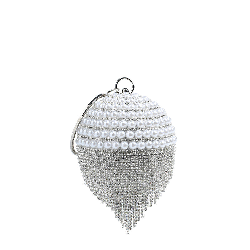 Women's Fashion Pearl Gold Sier Ball Dinner Evening Bags