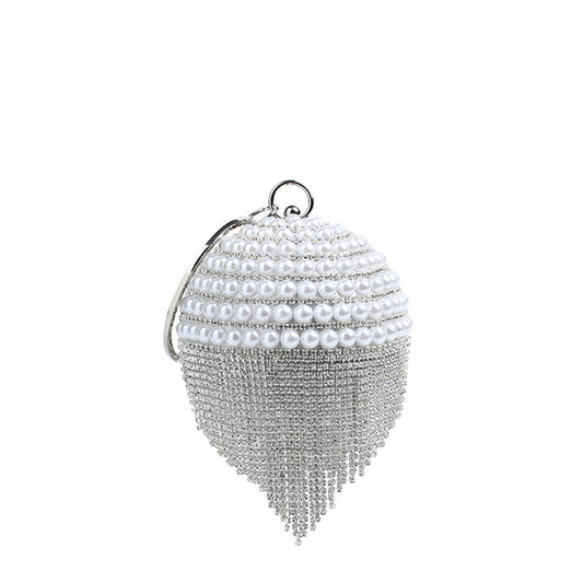 Women's Fashion Pearl Gold Sier Ball Dinner Evening Bags