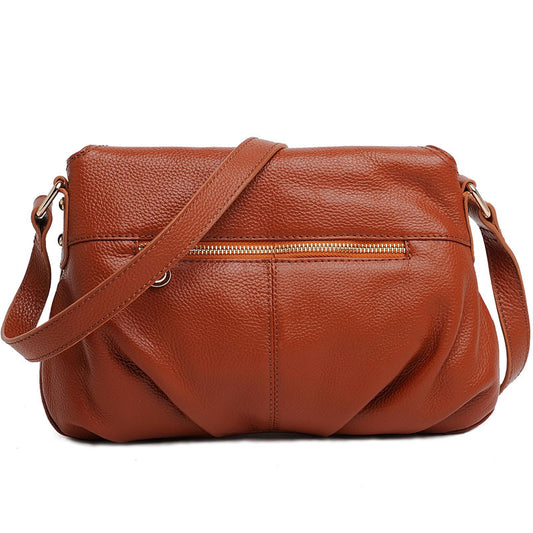 Women's Retro First Layer Cowhide Twist Genuine Crossbody Bags