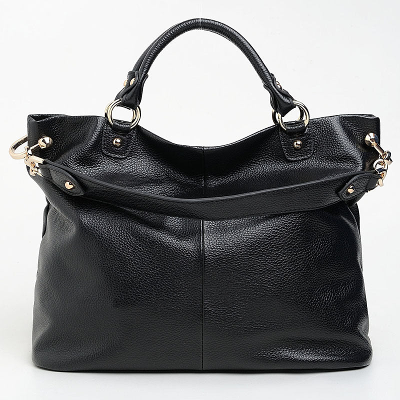 Women's Trendy Head Layer Cattlehide Leather Fashion Shoulder Bags