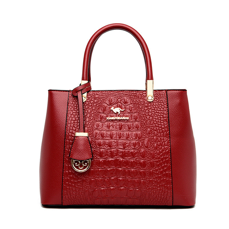 Women's Trendy Mother Elegant Alligator Print Handbags