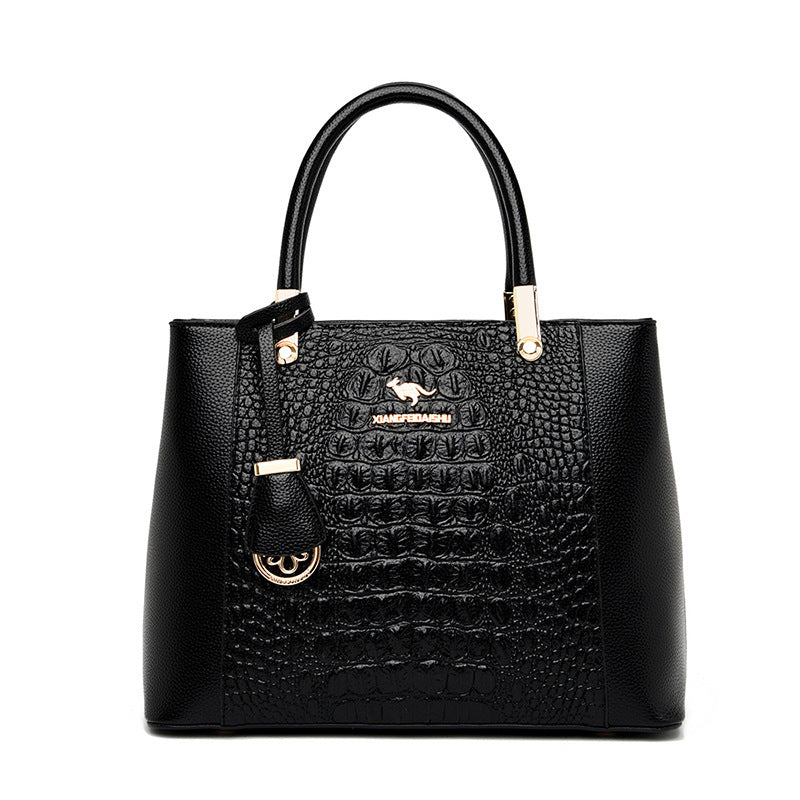 Women's Trendy Mother Elegant Alligator Print Handbags