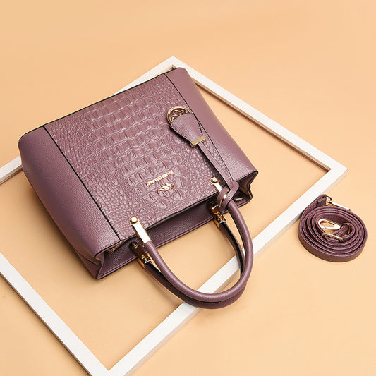 Women's Trendy Mother Elegant Alligator Print Handbags