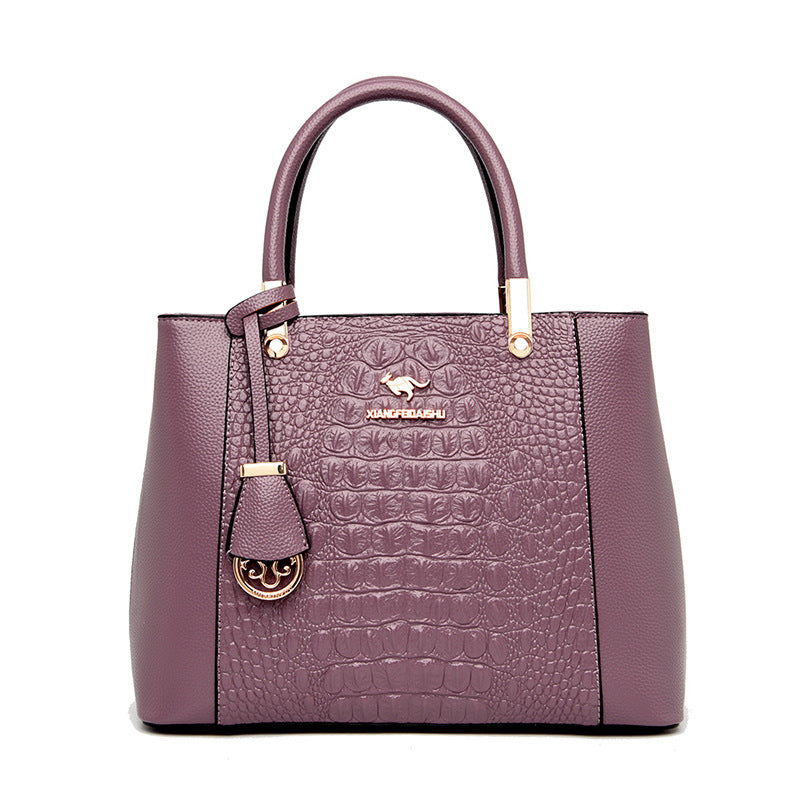 Women's Trendy Mother Elegant Alligator Print Handbags