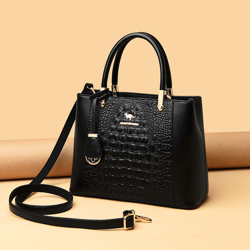 Women's Trendy Mother Elegant Alligator Print Handbags