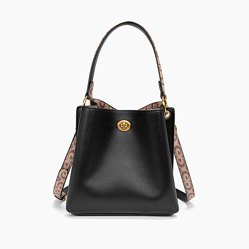 Women's Soft Leather Commuter Niche Cream Korean Shoulder Bags