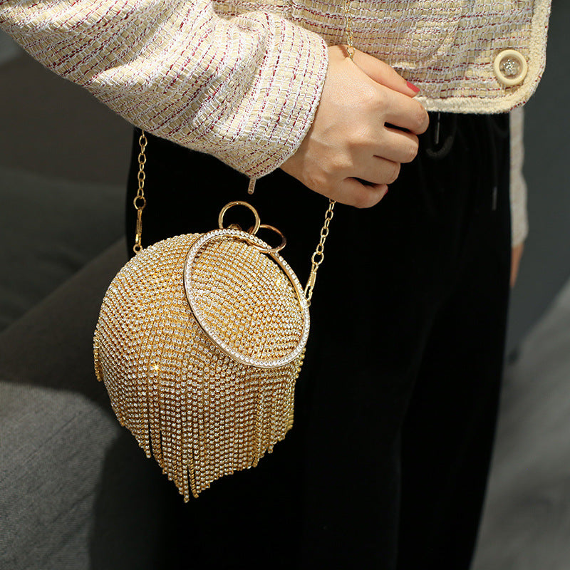 Fashion Gold Sier Ball Dinner Diamond Evening Bags