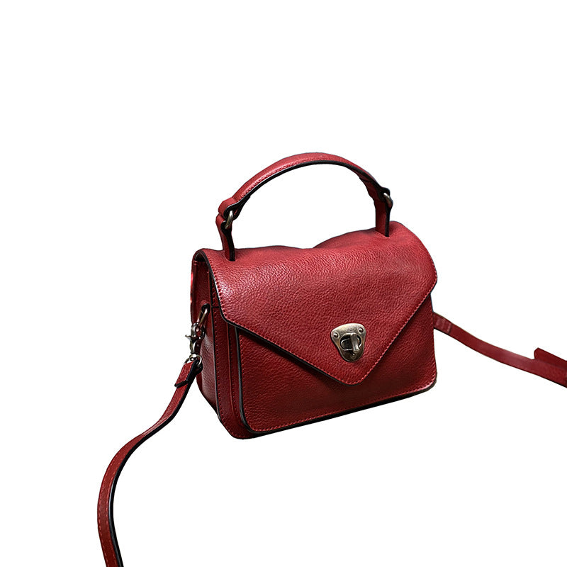 Women's Retro Envelope Mini Cowhide Fashion Crossbody Bags