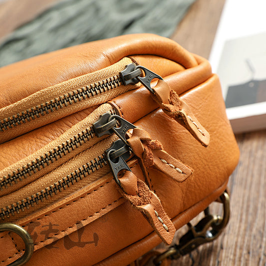 First Layer Cowhide Retro Vegetable Tanned Backpacks