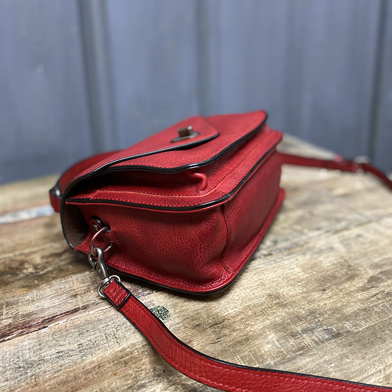 Women's Retro Envelope Mini Cowhide Fashion Crossbody Bags