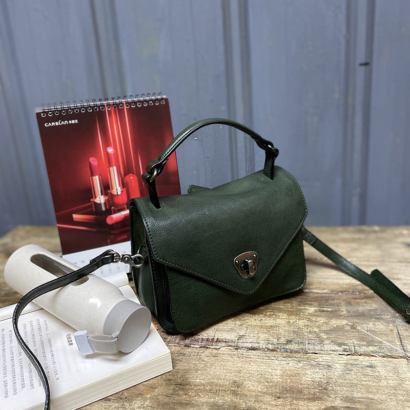 Women's Retro Envelope Mini Cowhide Fashion Crossbody Bags