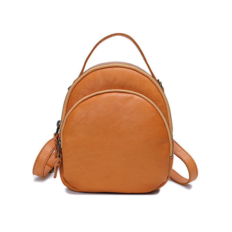 First Layer Cowhide Retro Vegetable Tanned Backpacks