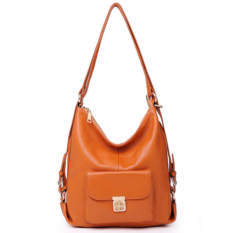 Women's Fashion Trendy Genuine Leather First Layer Backpacks