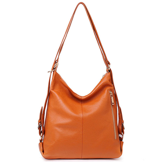 Women's Fashion Trendy Genuine Leather First Layer Backpacks