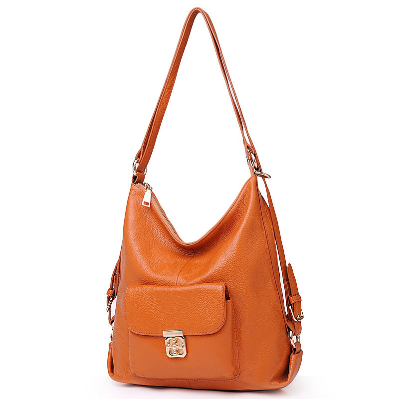 Women's Fashion Trendy Genuine Leather First Layer Backpacks