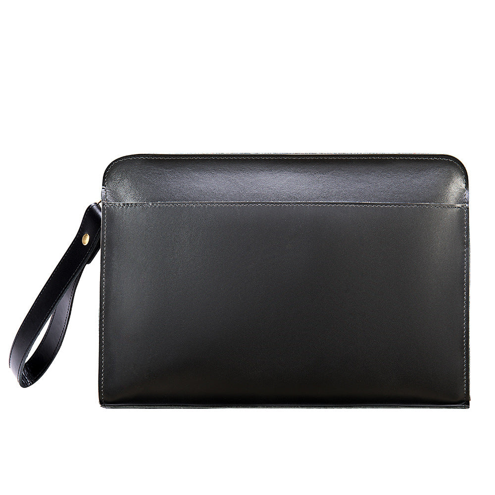 Men's Vintage Crazy Horse Leather Top Layer Men's Handbags