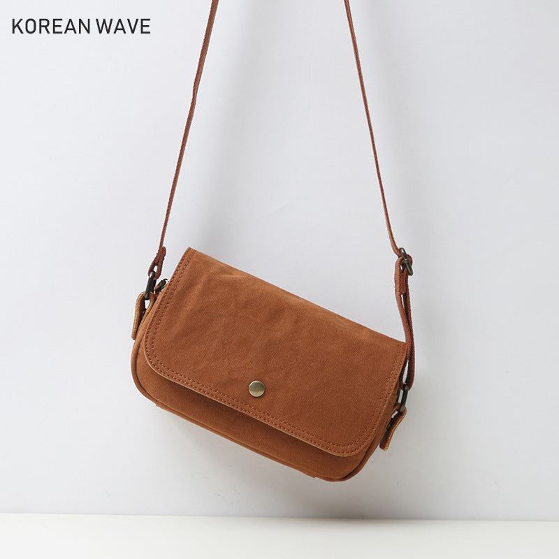 Cool Leisure Canvas Retro Versatile Back Crossbody Bags