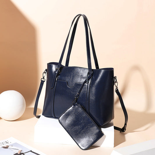 Women's Spring Genuine Leather Fan Join Cross Bags