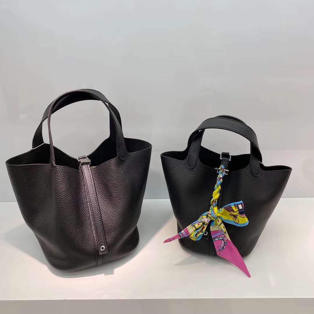 Women's First Layer Cowhide Vegetable Basket Soft Handbags