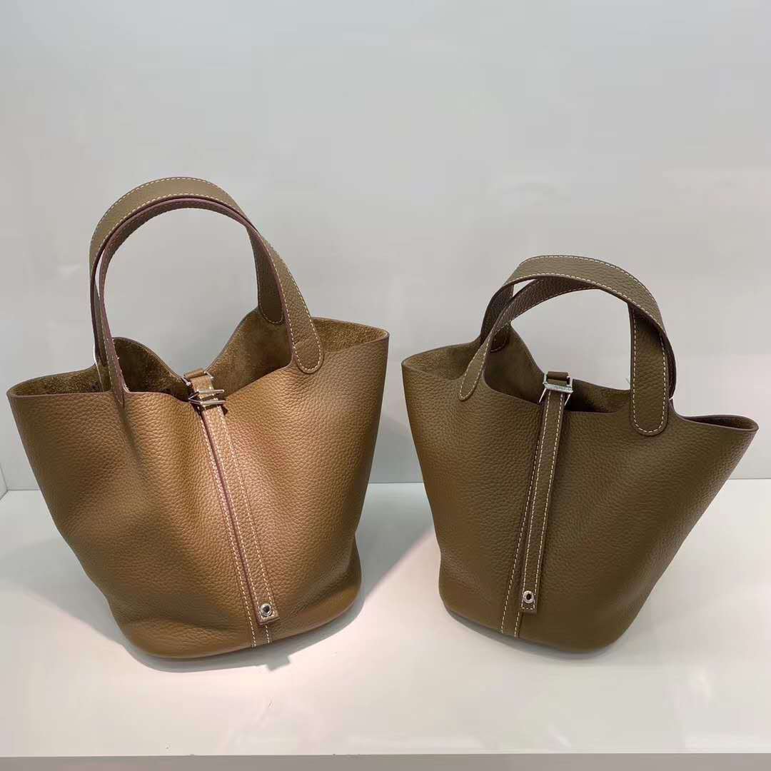 Women's First Layer Cowhide Vegetable Basket Soft Handbags