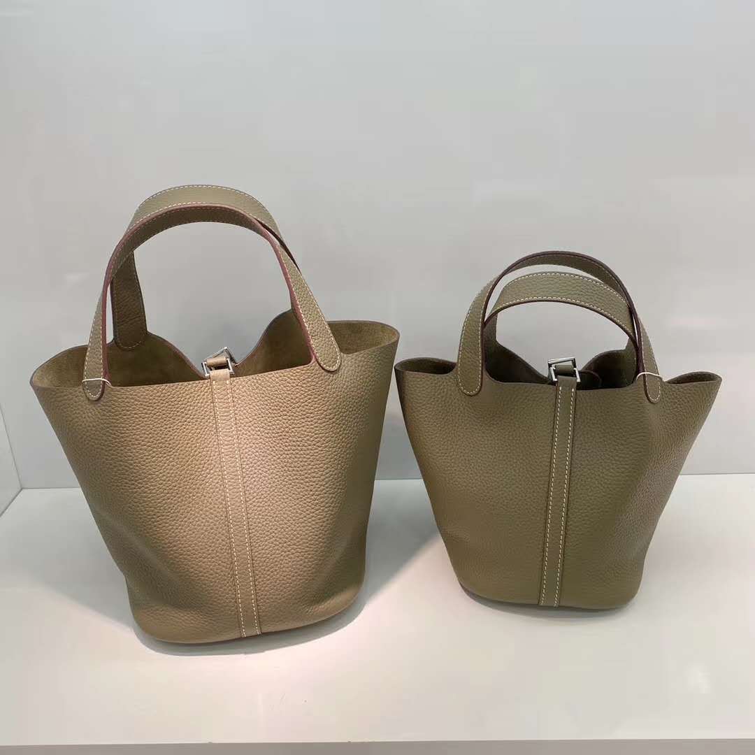 Women's First Layer Cowhide Vegetable Basket Soft Handbags