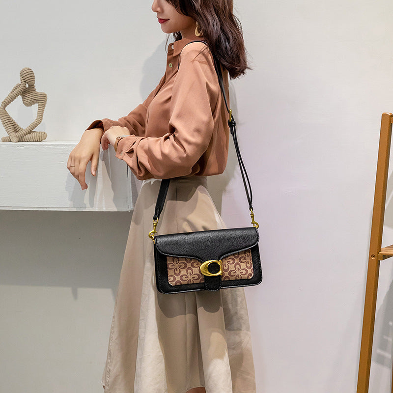 Women's Retro Dionysian Wide Strap Baguette Underarm Shoulder Bags