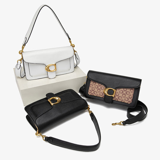 Women's Retro Dionysian Wide Strap Baguette Underarm Shoulder Bags