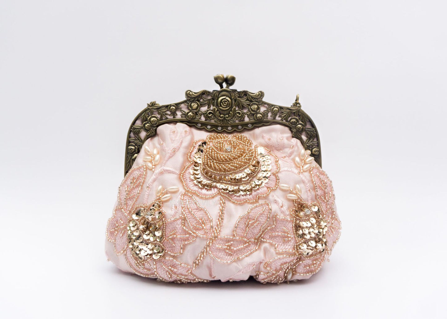 Kai Handmade Pearl Embroidery Flowers Dinner Evening Bags