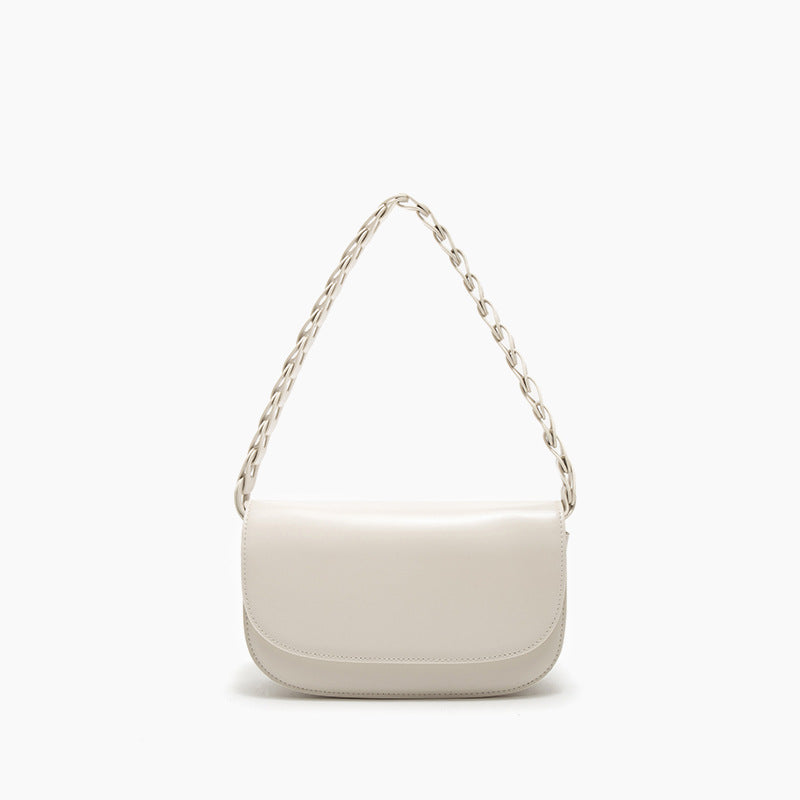 Women's Leather Underarm French Minority Cowhide Saddle Shoulder Bags