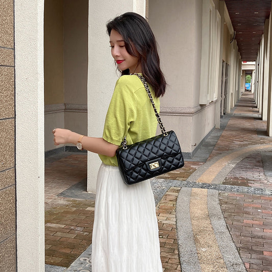 Women's Durable Chic Rhombus Chain Classic Shoulder Bags