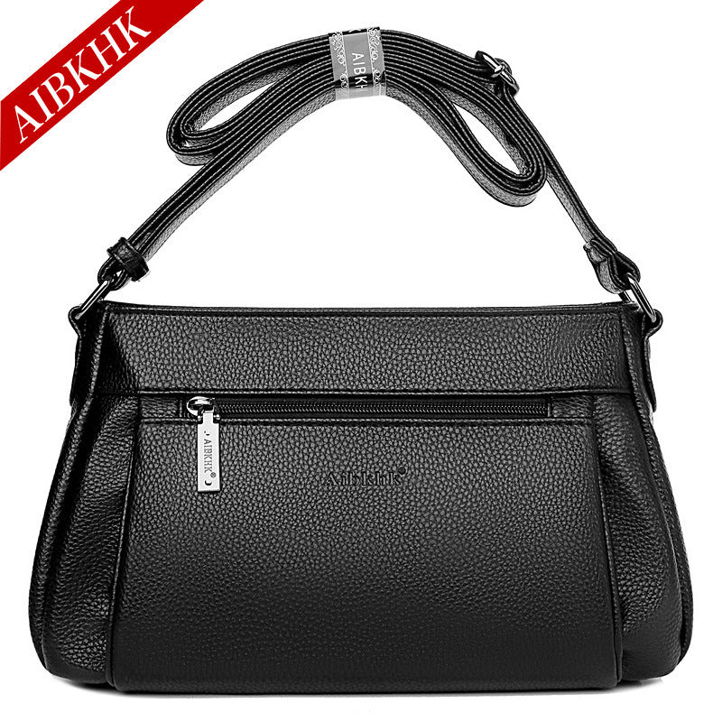 Women's Mother's Large Capacity Soft Leather Elegant Crossbody Bags