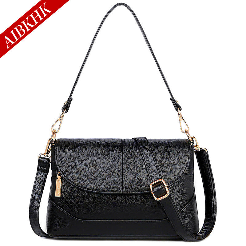 Women's Soft Leather Mother Simple Portable For Crossbody Bags