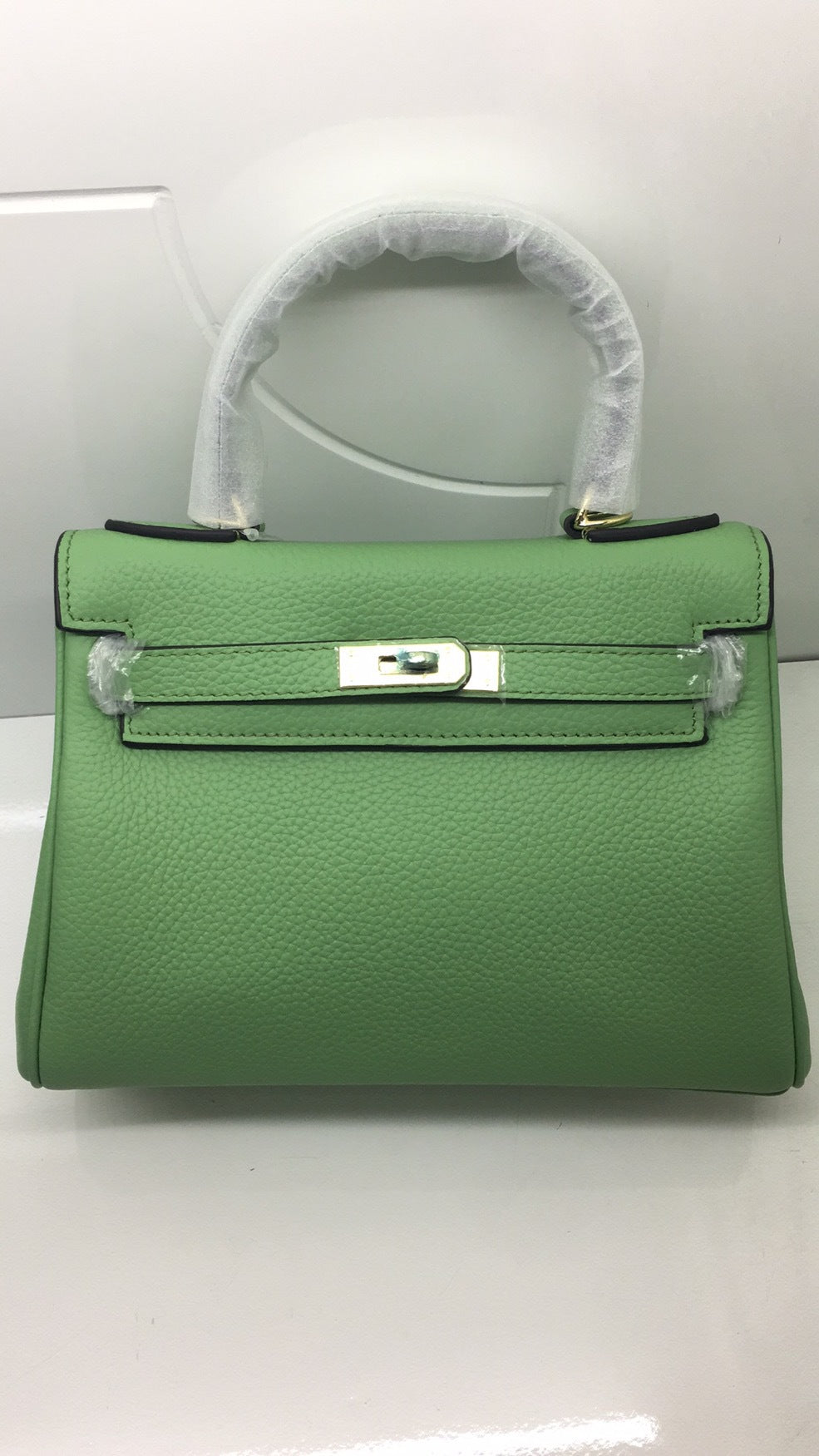 Women's Top Layer Cowhide Leather Kelly Shoulder Bags