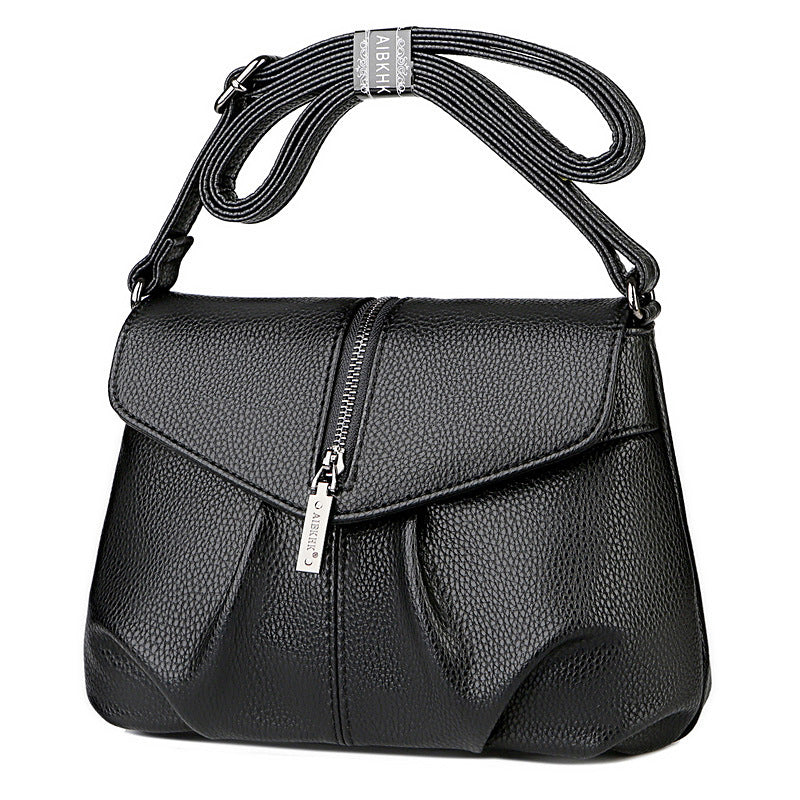 Women's Soft Leather Fashion Mom Simple Crossbody Bags