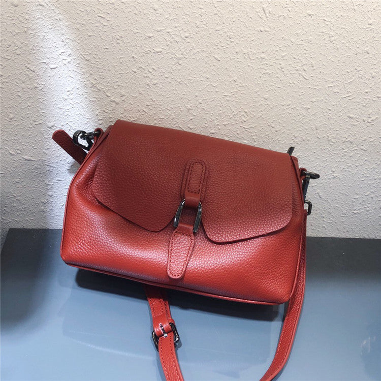 Women's Soft Cow Leather Summer Single Oblique Shoulder Bags