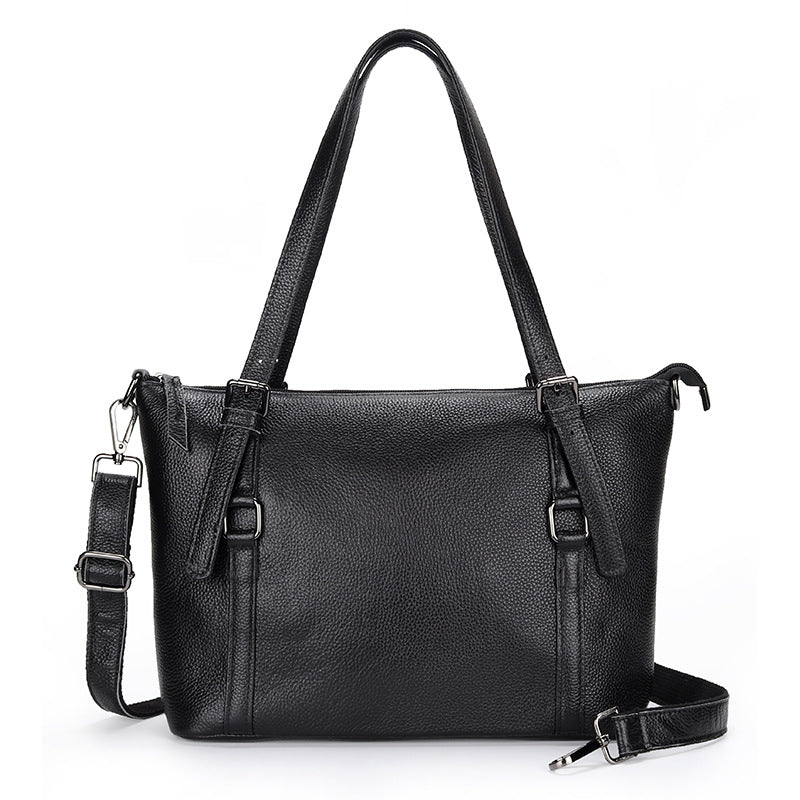 Women's Large Capacity Genuine Leather First Layer Cowhide Shoulder Bags