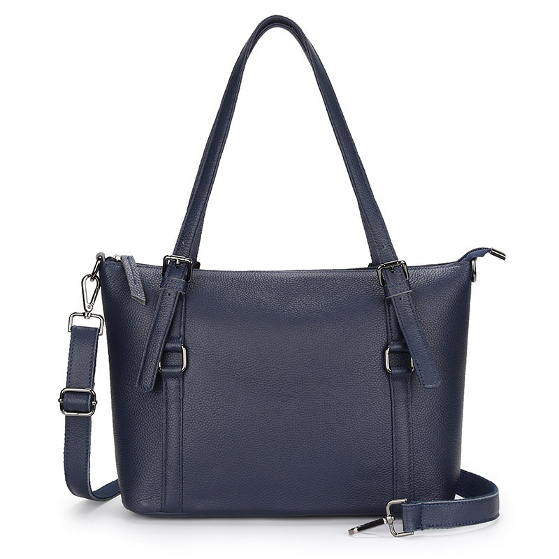 Women's Large Capacity Genuine Leather First Layer Cowhide Shoulder Bags