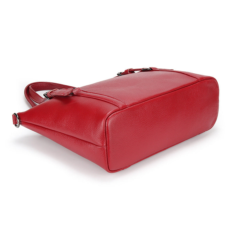 Women's Large Capacity Genuine Leather First Layer Cowhide Shoulder Bags