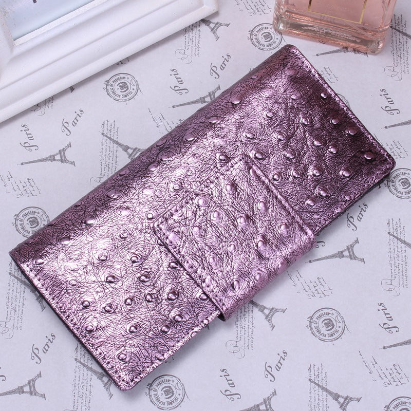 Women's Korean Genuine Leather Crocodile Pattern Snake Mid-length Ladies Wallets