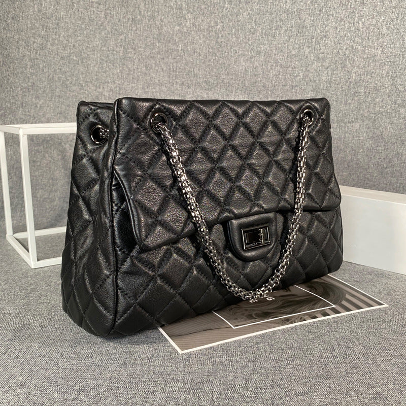 Women's First Layer Cowhide Large Capacity Totes Shoulder Bags
