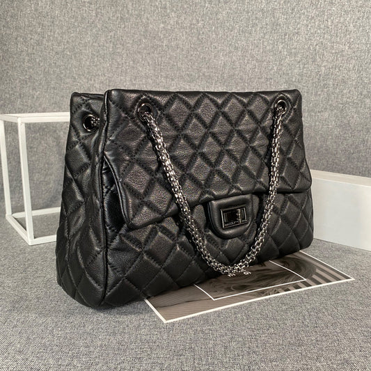 Women's First Layer Cowhide Large Capacity Totes Shoulder Bags