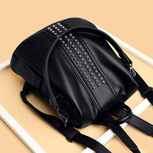 Women's Trendy Studded Western Style Multipurpose Soft Backpacks