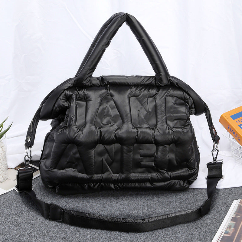 Women's Fashion Space Cotton Air Chamber Shoulder Bags