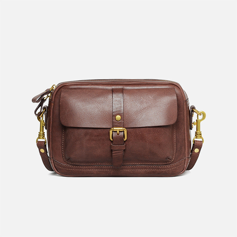 Women's Retro Korean Style Western Soft Leather Crossbody Bags