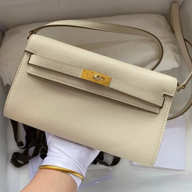 Women's Kelly Long Cowhide Clutch Position Handbags